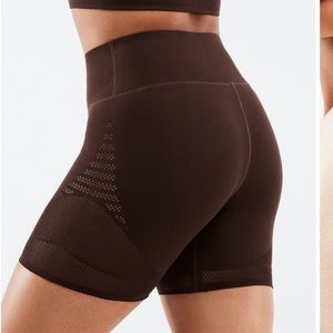 Fabletics Brown Sculptknit Bike Shorts